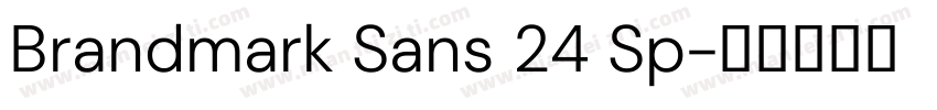 Brandmark Sans 24 Sp字体转换